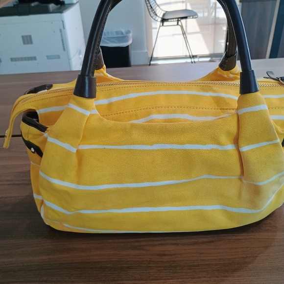 Kate Spade Yellow Striped Women's Bag - Picture 6 of 10